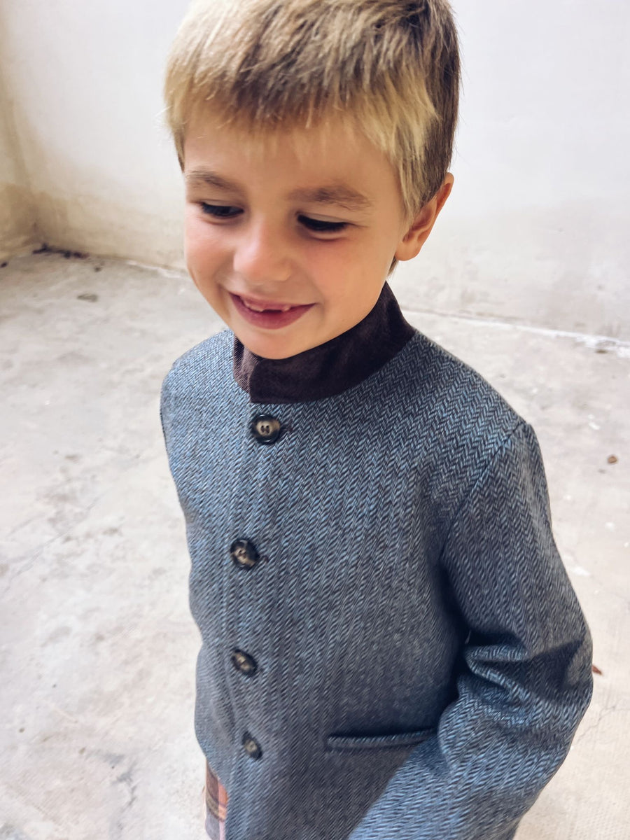 Chaqueta Niño Espiga Azul