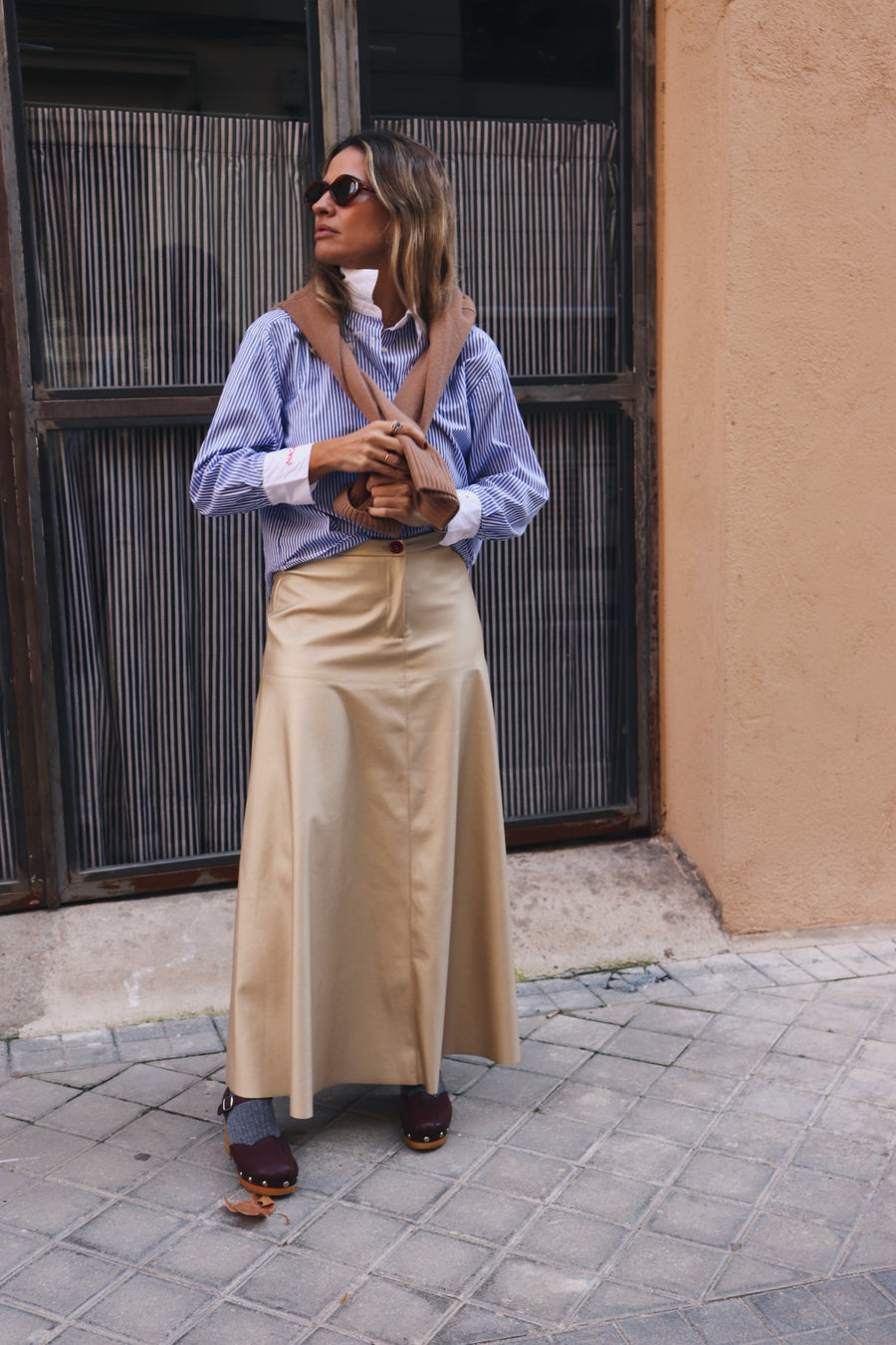 Camisa Rayas Azul MUJER